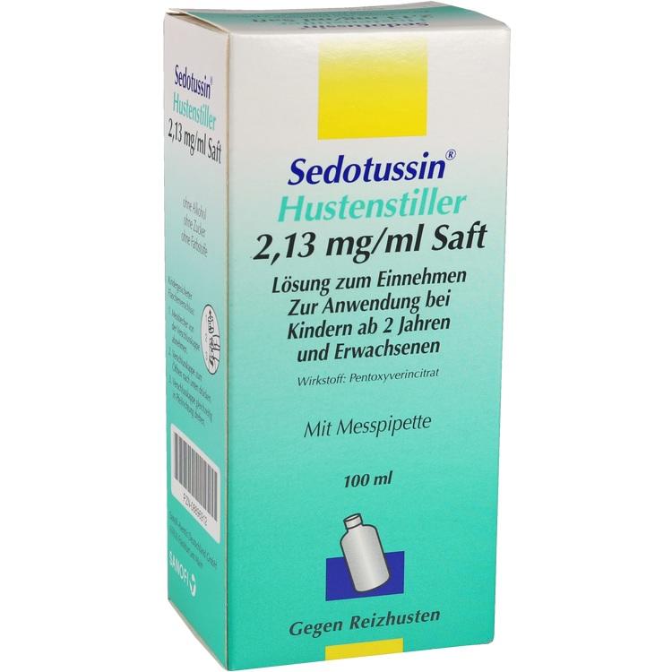Abbildung Sedotussin Hustenstiller 2,13 mg/ml Saft
