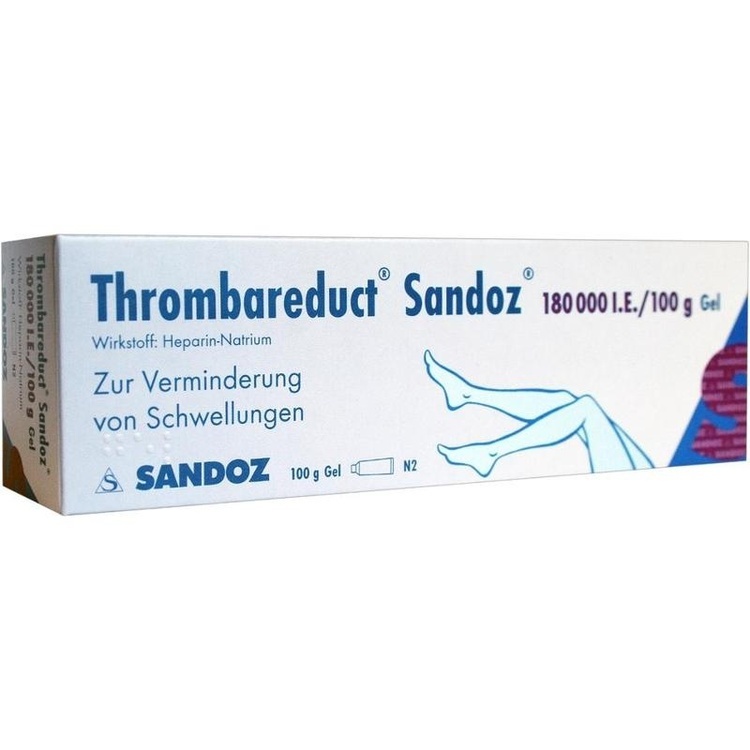 Abbildung Thrombareduct Sandoz 180 000 I.E. / 100g Gel