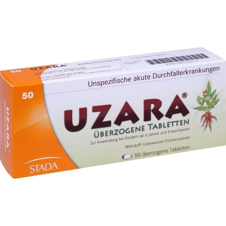 Abbildung UZARA 40 mg überzogene Tabletten