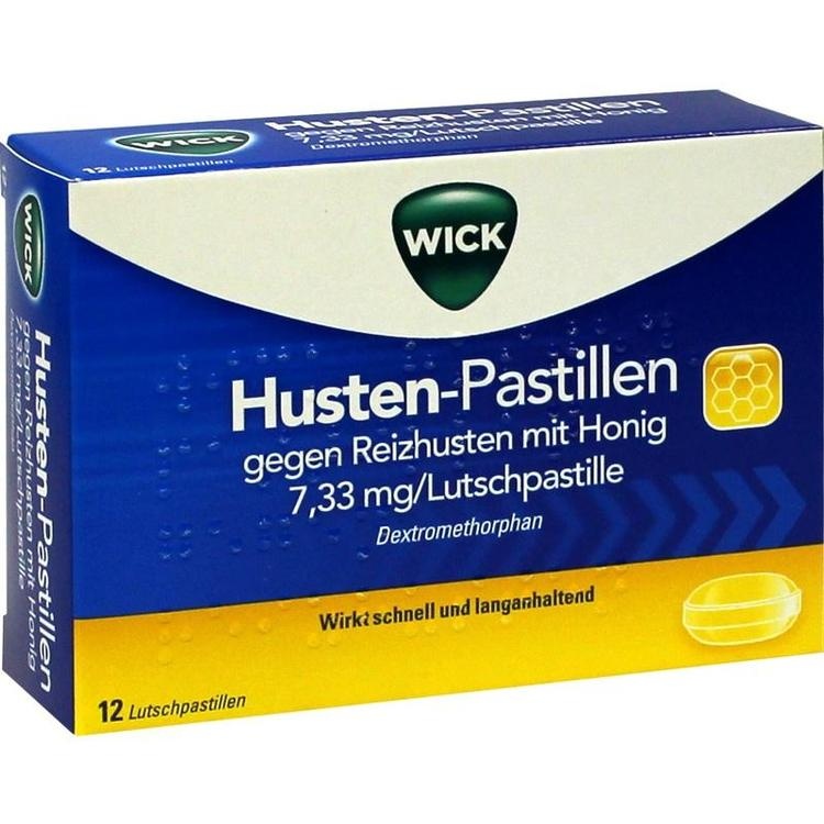 Abbildung WICK Husten-Pastillen gegen Reizhusten mit Honig 7,33 mg/Lutschpastille