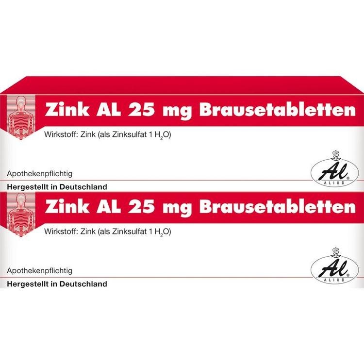 Abbildung Zink AL 25 mg Brausetabletten