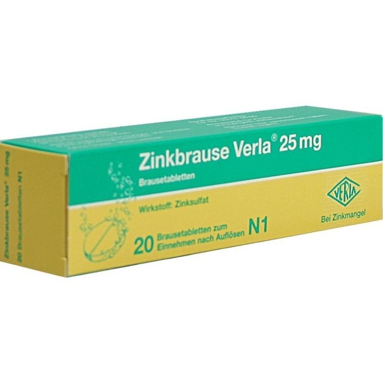 Abbildung Zinkbrause Verla 25 mg