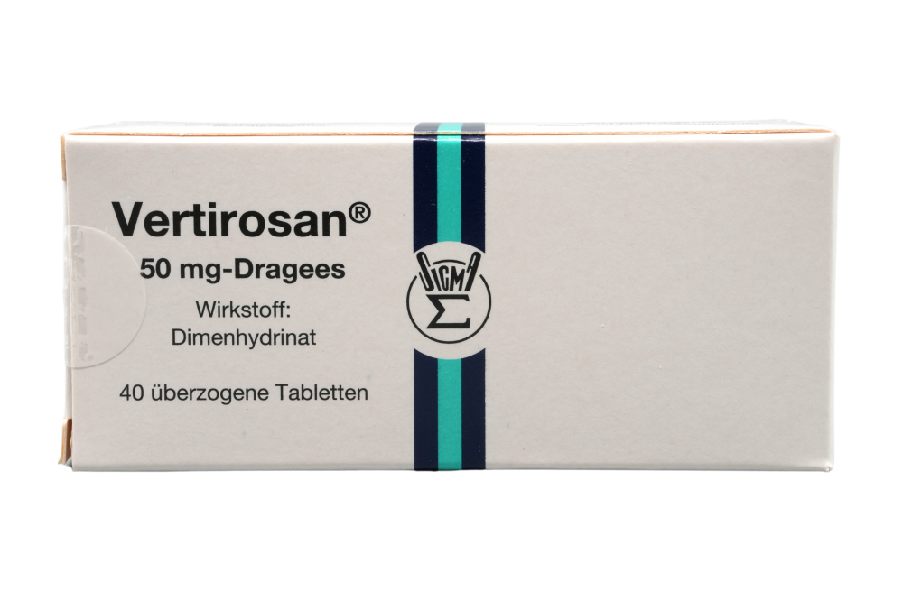 Abbildung Vertirosan 50 mg - Dragees