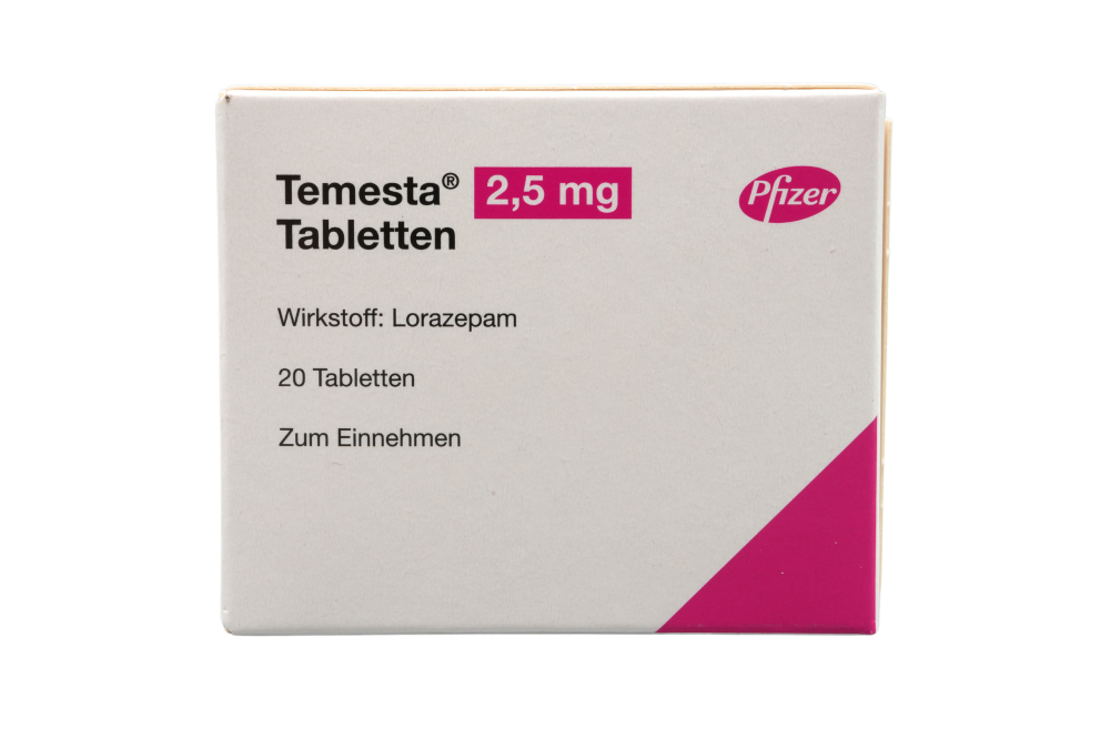 Abbildung Temesta 2,5 mg - Tabletten