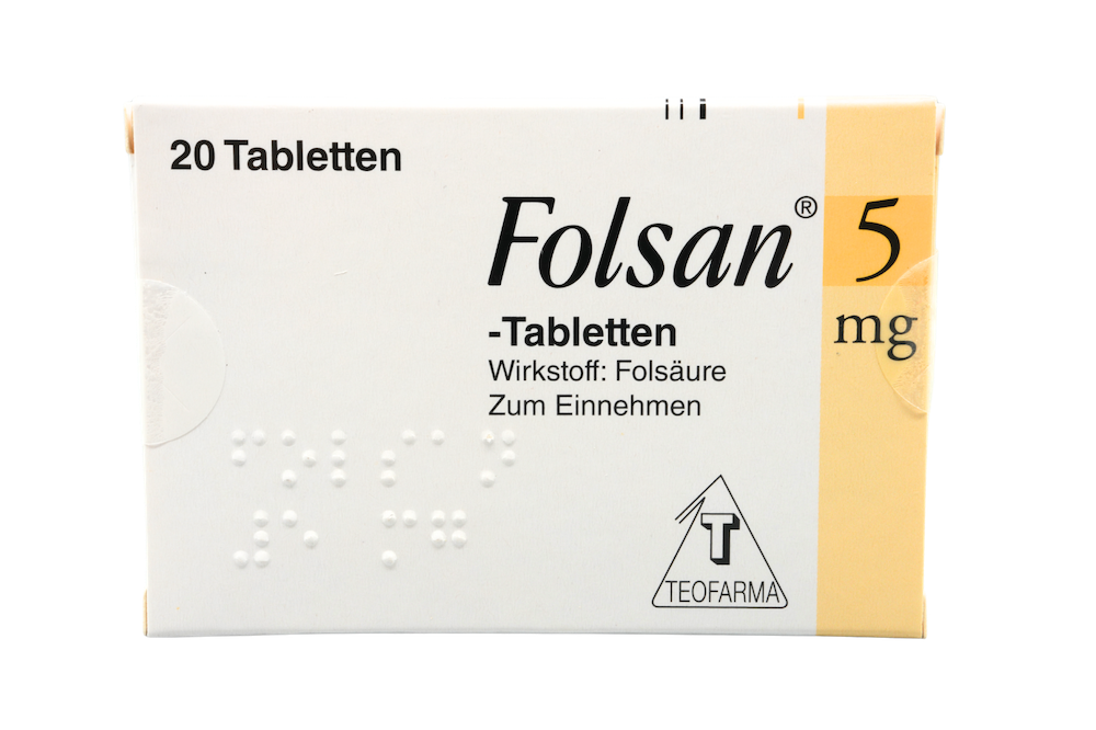 Abbildung Folsan 5 mg - Tabletten