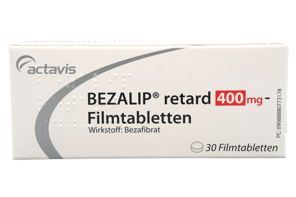 Abbildung Bezalip retard 400 mg - Filmtabletten