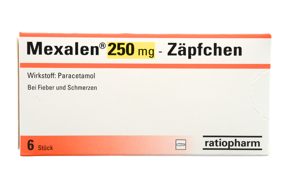 Mexalen 250 mg - Zäpfchen