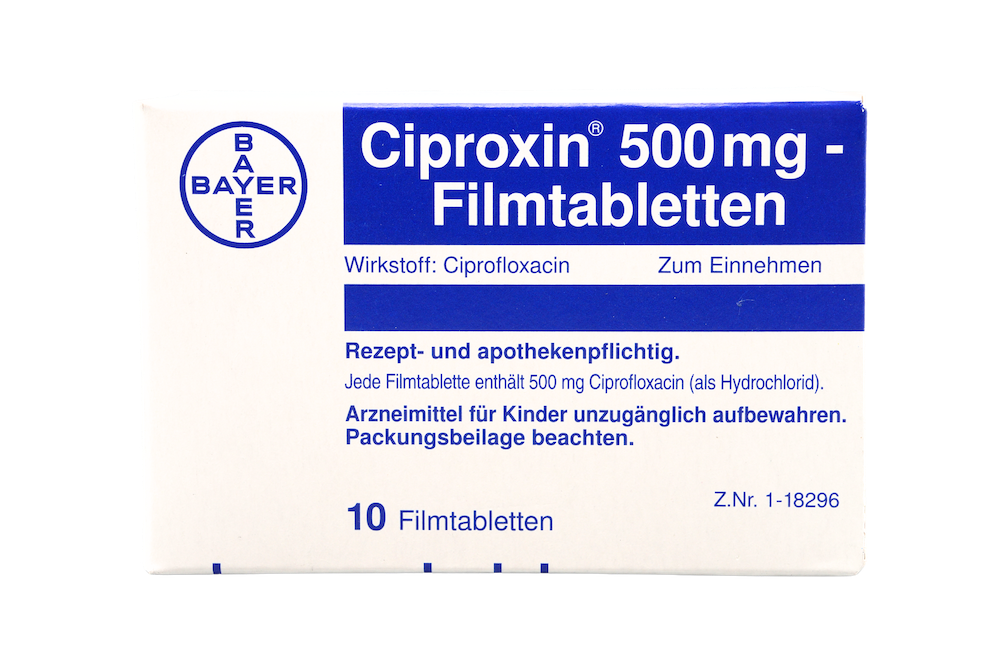 Abbildung Ciproxin 500 mg Filmtabletten