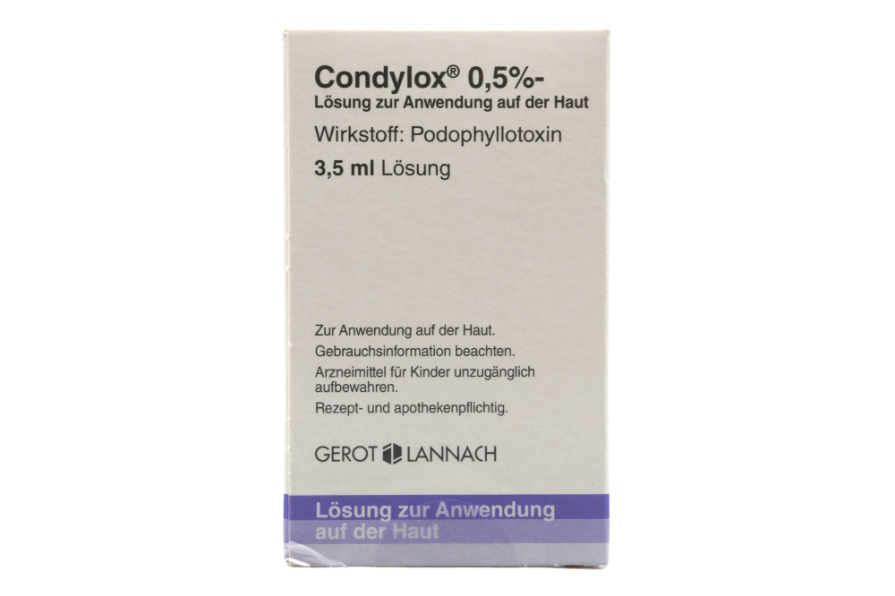 Abbildung Condylox 0,5% - Lösung zur Anwendung auf der Haut