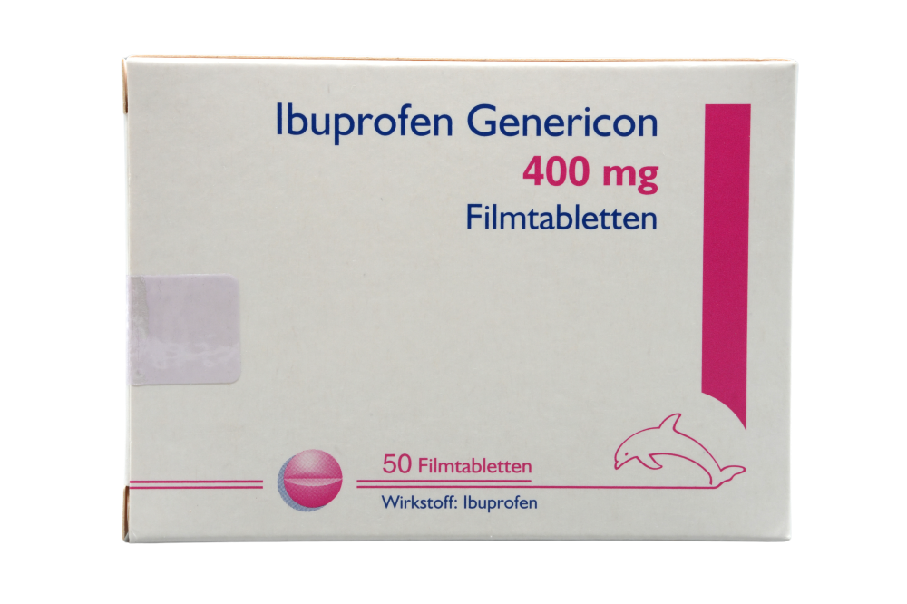 Abbildung Ibuprofen Genericon 400 mg Filmtabletten