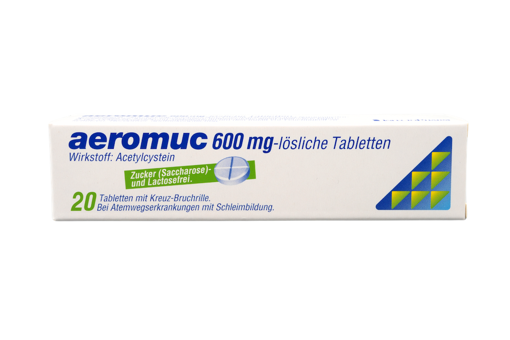 Abbildung Aeromuc 600 mg - lösliche Tabletten