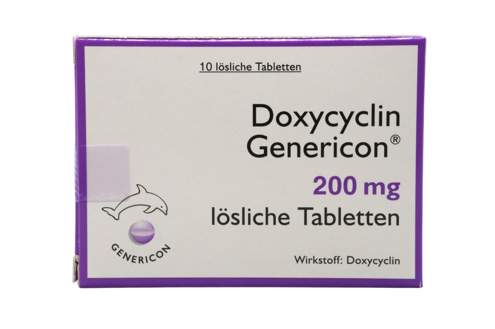 Abbildung Doxycyclin Genericon 200 mg lösliche Tabletten