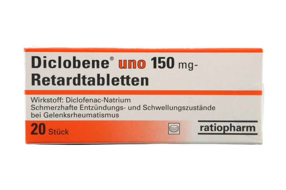 Abbildung Diclobene uno 150 mg - Retardtabletten