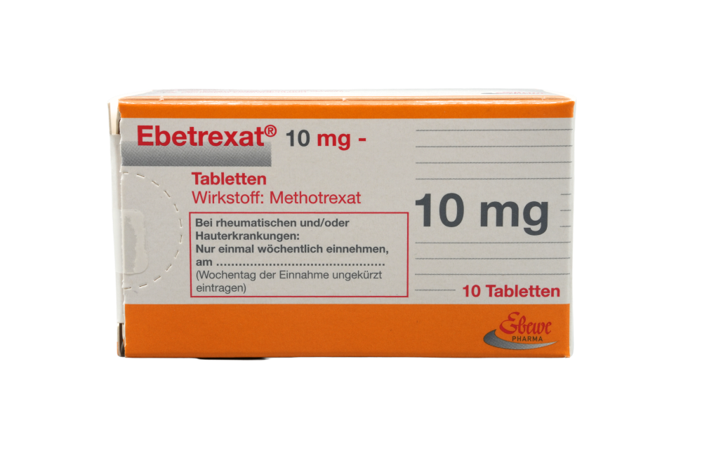 Abbildung Ebetrexat 10 mg - Tabletten