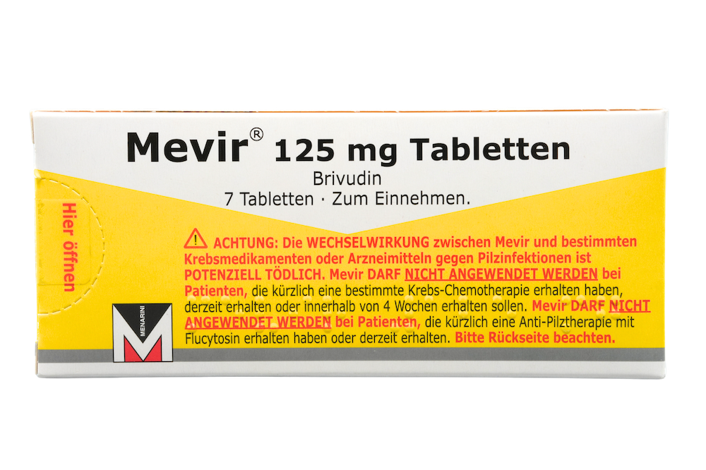 Abbildung Mevir 125 mg Tabletten
