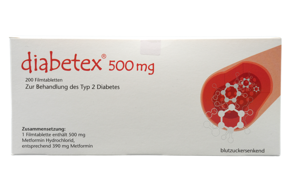 Abbildung Diabetex 500 mg - Filmtabletten