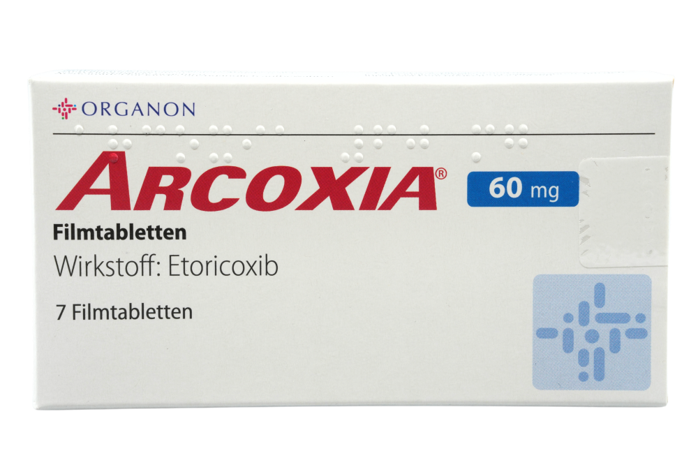 Abbildung Arcoxia 60 mg Filmtabletten