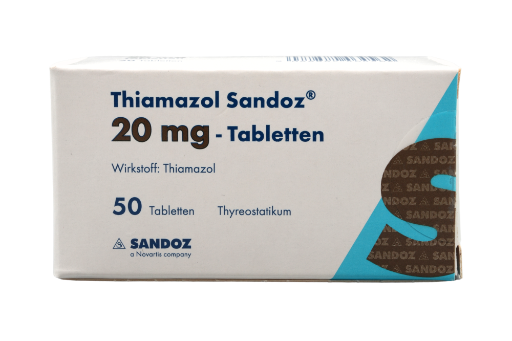 Abbildung Thiamazol Sandoz 20 mg - Tabletten
