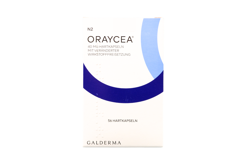 ORAYCEA 40 mg Hartkapseln mit veränderter Wirkstofffreisetzung