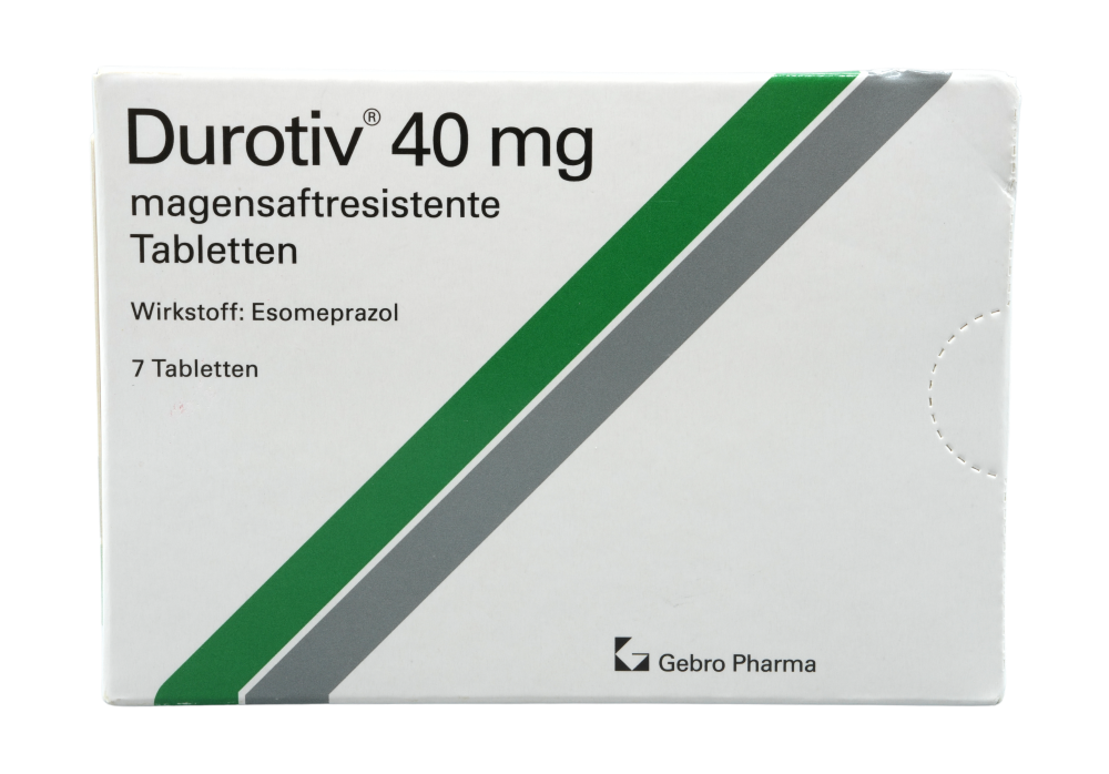 Abbildung Durotiv 40 mg magensaftresistente Tabletten