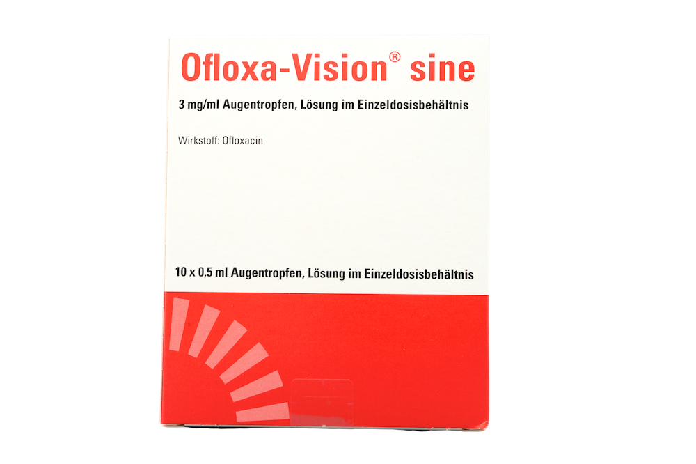 Abbildung Ofloxa-Vision sine 3 mg/ml Augentropfen im Einzeldosisbehältnis