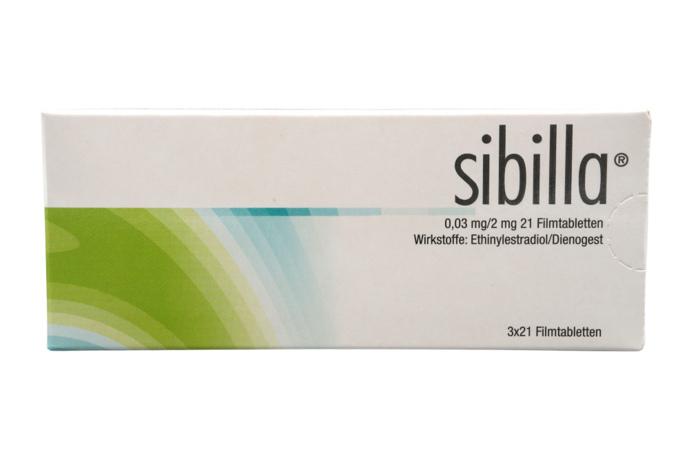 Abbildung Sibilla 0,03 mg/2 mg 21 Filmtabletten