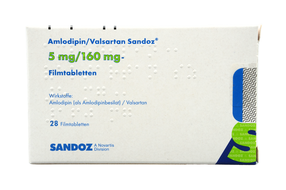 Abbildung Amlodipin/Valsartan Sandoz 5 mg/160 mg - Filmtabletten