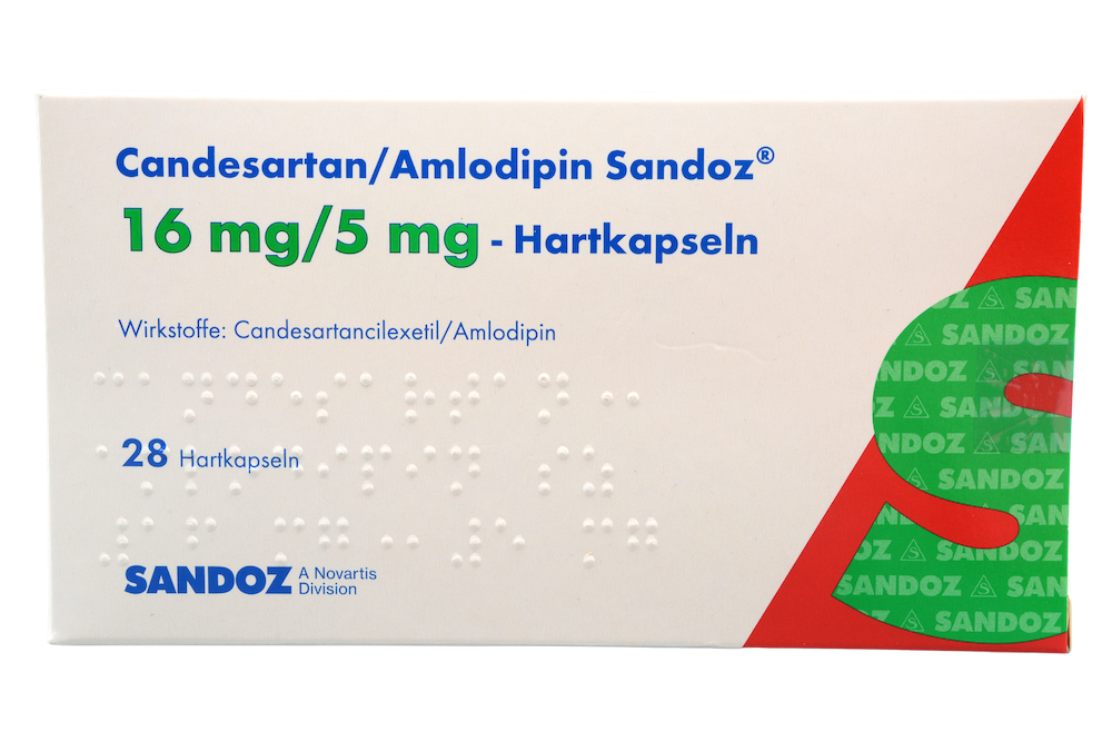 Candesartan/Amlodipin Sandoz 16 mg/5 mg – Hartkapseln