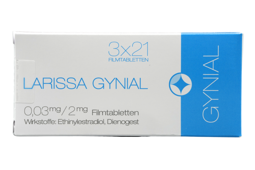 Abbildung LARISSA GYNIAL 0,03 mg/2 mg Filmtabletten