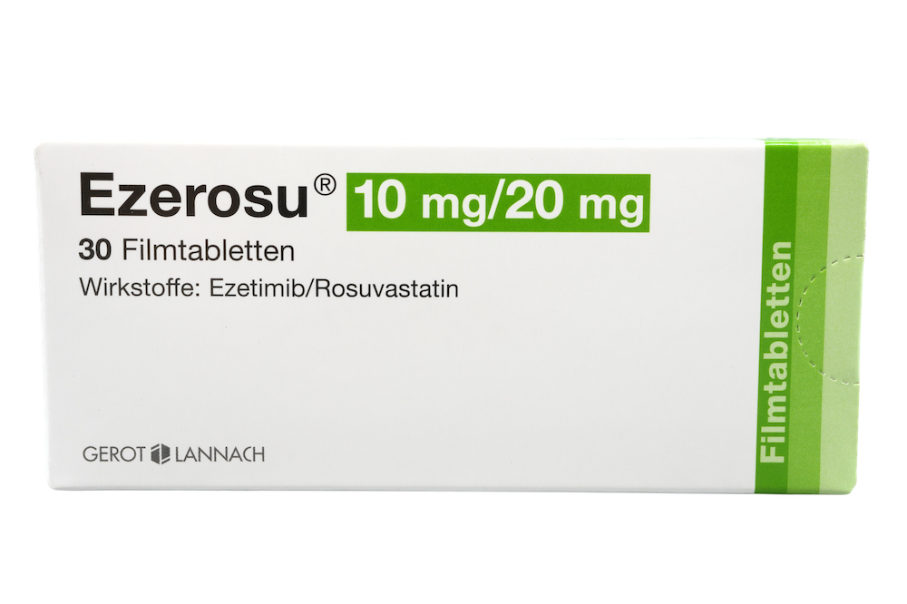 Abbildung Ezerosu 10 mg/20 mg-Filmtabletten