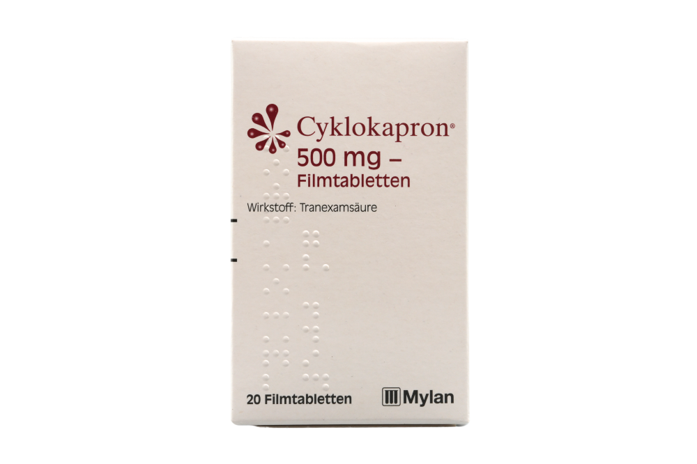 Abbildung Cyklokapron 500 mg - Filmtabletten