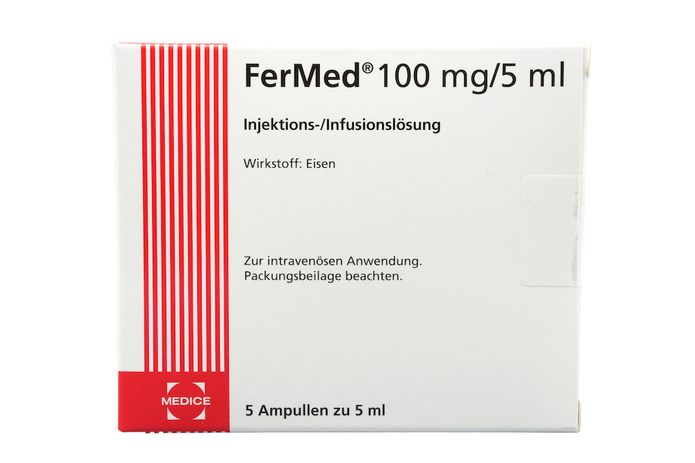 Abbildung FerMed 100 mg/5 ml Injektionslösung oder Konzentrat zur Herstellung einer Infusionslösung