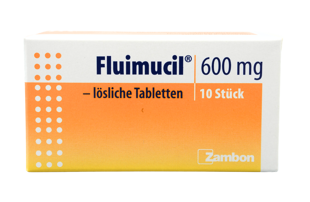 Abbildung Fluimucil 600 mg - lösliche Tabletten