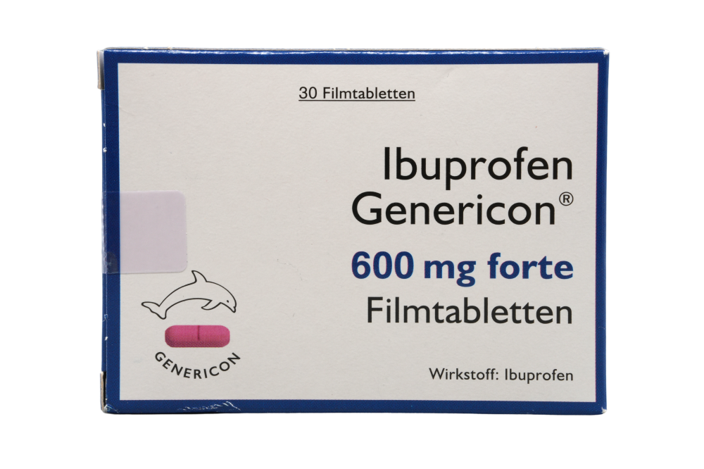 Abbildung Ibuprofen Genericon 600 mg Filmtabletten