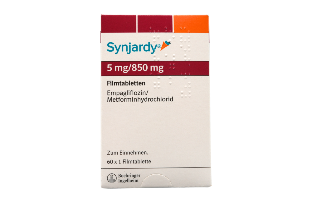 Abbildung Synjardy 5 mg/850 mg Filmtabletten