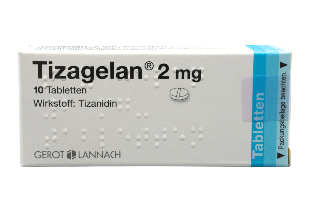 Abbildung Tizagelan 2 mg-Tabletten