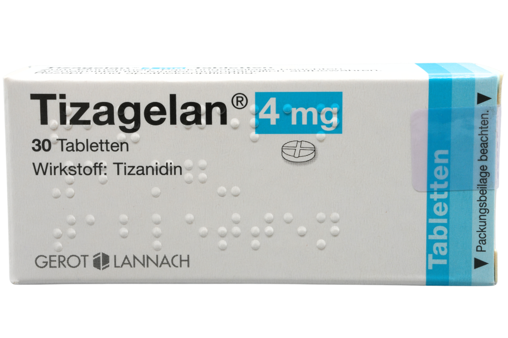 Abbildung Tizagelan 4 mg-Tabletten