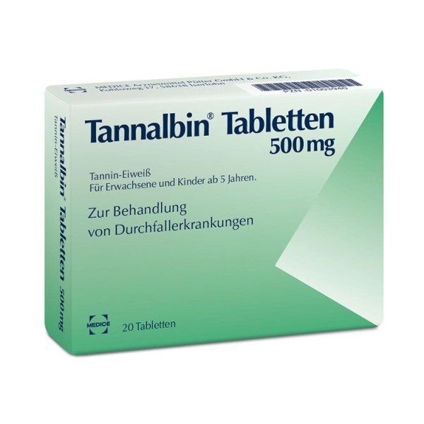 Abbildung Tannalbin Tabletten