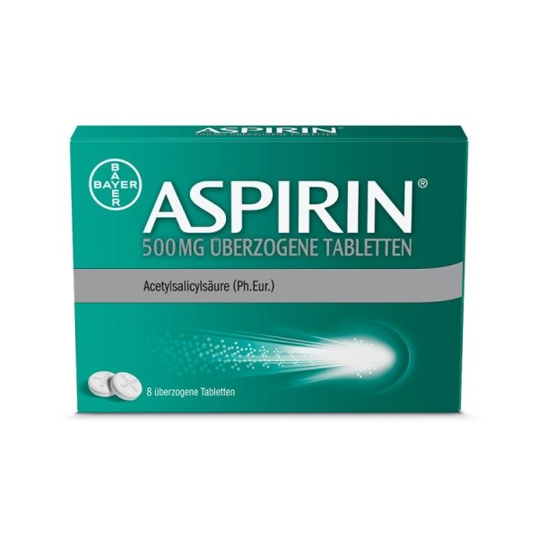 Abbildung ASPIRIN 500 mg überzogene Tabletten