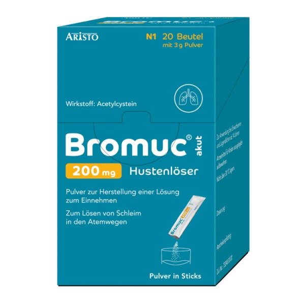 Abbildung Bromuc akut 200 mg Hustenlöser