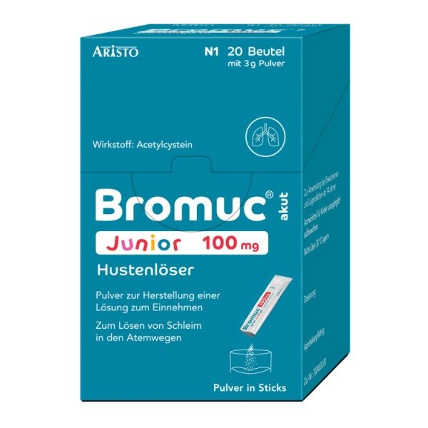 Abbildung Bromuc akut Junior 100 mg Hustenlöser