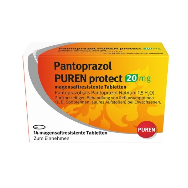 Abbildung Pantoprazol PUREN protect 20 mg magensaftresistente Tabletten