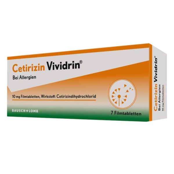 Abbildung Cetirizin Vividrin 10 mg Filmtabletten
