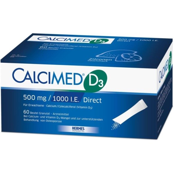 Abbildung Calcimed D3 500 mg / 1000 I.E. Direct