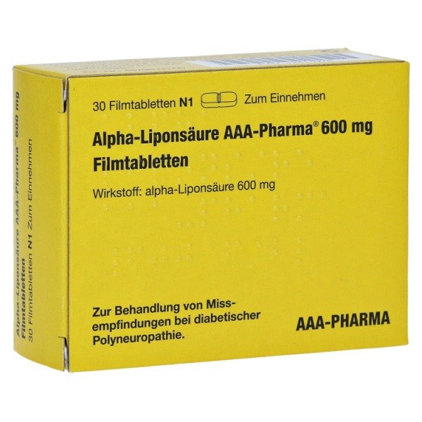 Alpha-Liponsäure AAA-Pharma 600 mg Filmtabletten