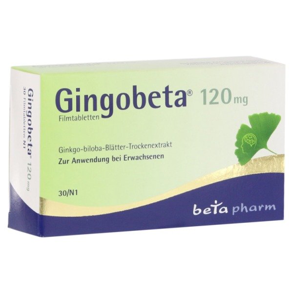 Abbildung Gingobeta 120 mg Filmtabletten