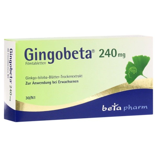 Abbildung Gingobeta 240 mg Filmtabletten
