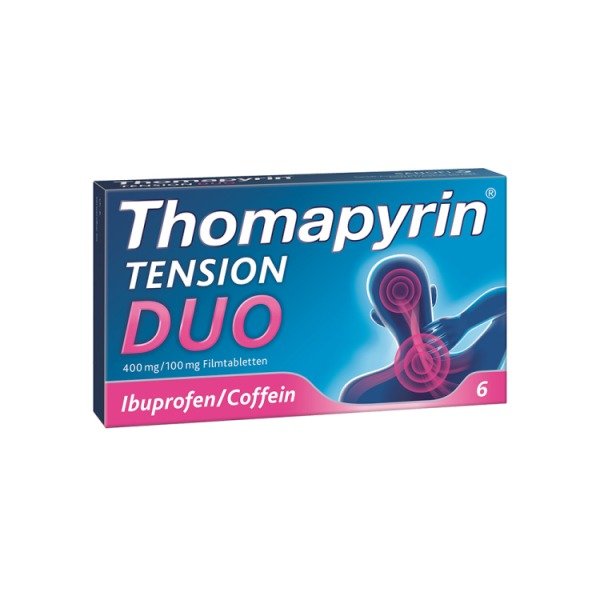 Abbildung Thomapyrin TENSION DUO 400 mg/100 mg Filmtabletten