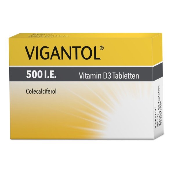 Abbildung VIGANTOL 500 I.E. Vitamin D3 Tabletten