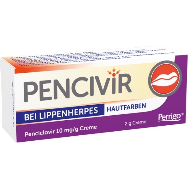 Abbildung Pencivir bei Lippenherpes hautfarben